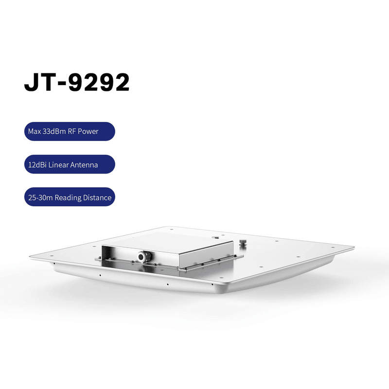 Интегрираният четец JT-9292 се захранва от чипа Impinj R2000 осигуряващ висока чувствителност и надеждно събиране на данни за индустриално проследяване.