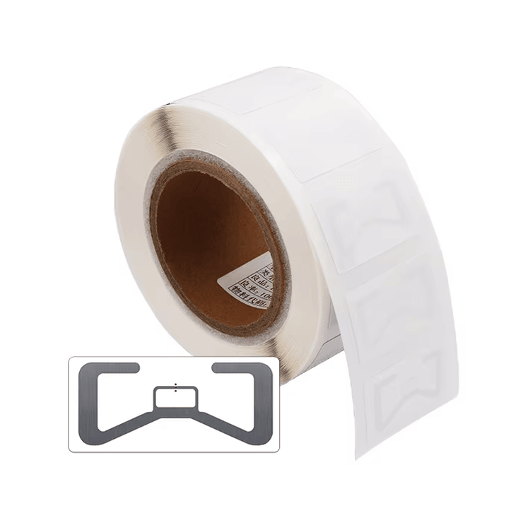Компактен UHF RFID етикет с лепилна основа за проследяване на активи от голямо разстояние.