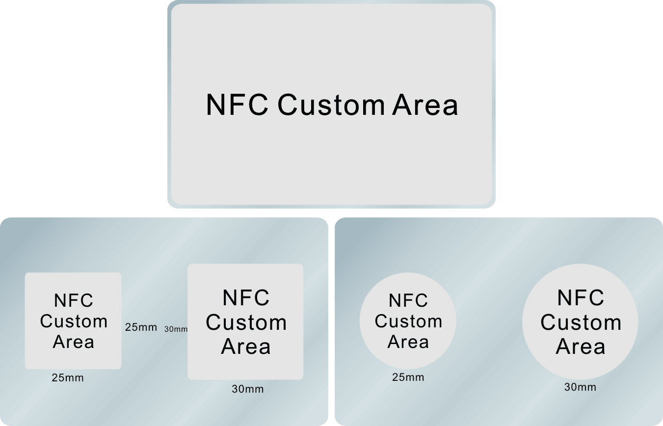 Продуктова снимка на NFC метални визитки от неръждаема стомана с безконтактно сканиране в категорията метални визитки.