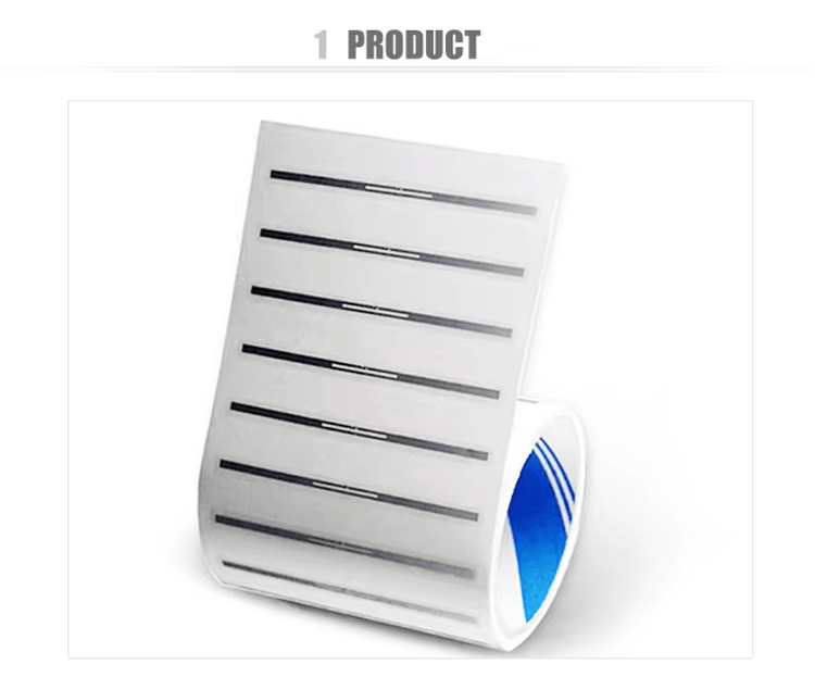 UHF RFID етикети за автентикация на продукти, показани с акцент върху метална повърхност за проекти с UHF RFID етикети.