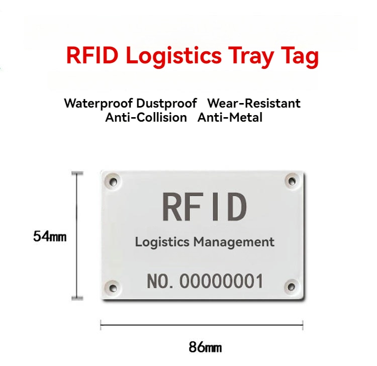 ABS RFID таг за проследяване на метални активи, продуктова снимка с шлайфано метално покритие.