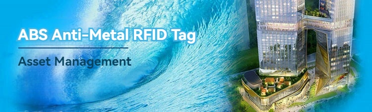 PC UHF RFID тагове за палетно проследяване, показани от гледна точка на управлението на активи при приложения с ABS On-Metal RFID Tags.