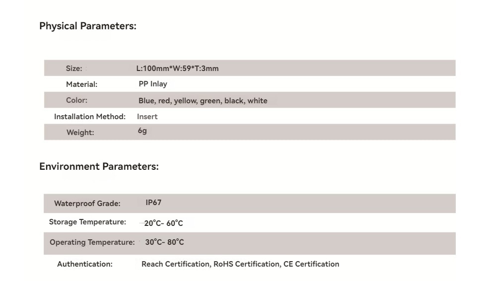 Син вариант на RFID тага за дървета SV-012 за категоризиране на различни растителни видове.