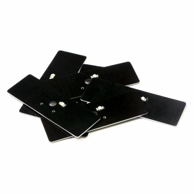 PCB RFID LED таг за проследяване на активи, показващ детайл от лазерно рязане в категорията PCB RFID тагове за метални повърхности.