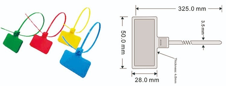 RFID пломби тип кабелна връзка с устойчив етикет за купувачи, които сравняват RFID Cable Tie Tags решения.