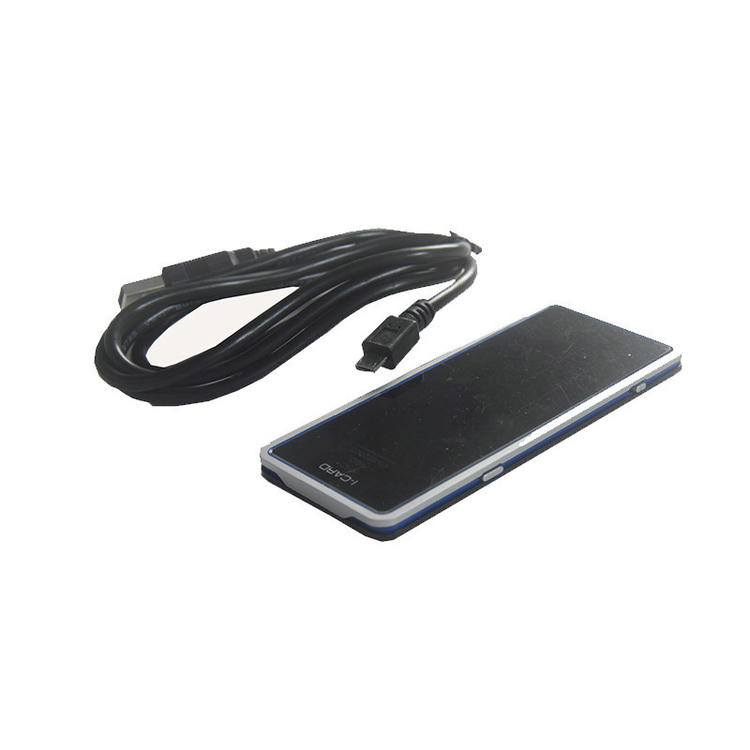 Ултратънко преносимо RFID инвентаризационно устройство ZK-RFID9816UBT с регулируема RF мощност за прецизно четене на тагове от близко разстояние.