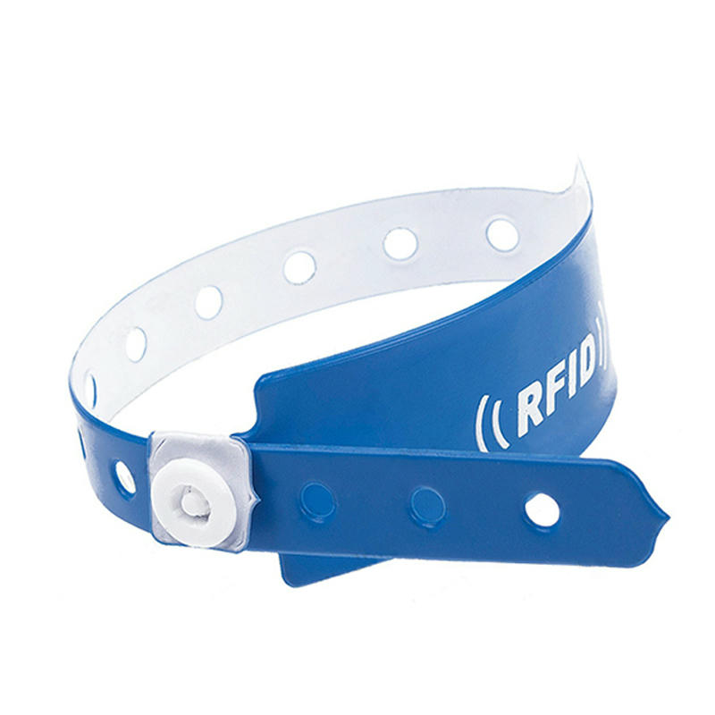 Многоцветни PVC RFID гривни PVCW52 предназначени за сигурен достъп на гости в аквапаркове и водни центрове.