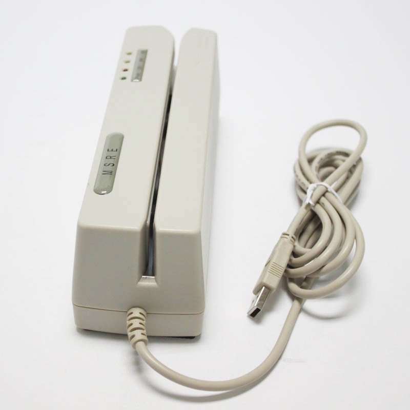Продуктова снимка на USB Hi-Co енкодер за карти с магнитна лента, показваща безконтактно сканиране в категорията Magnetic Card Encoders.
