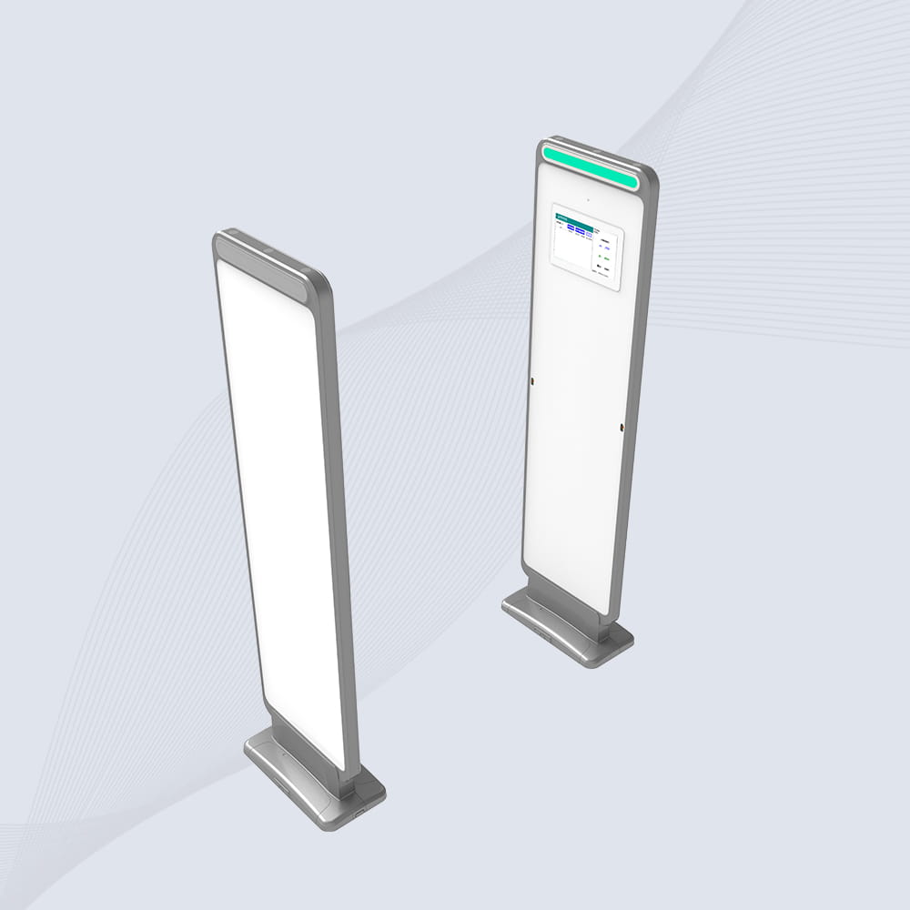 Индустриални CK-T4 RFID портали, инсталирани на складов изход за проверка на пратки в реално време и управление на инвентара.