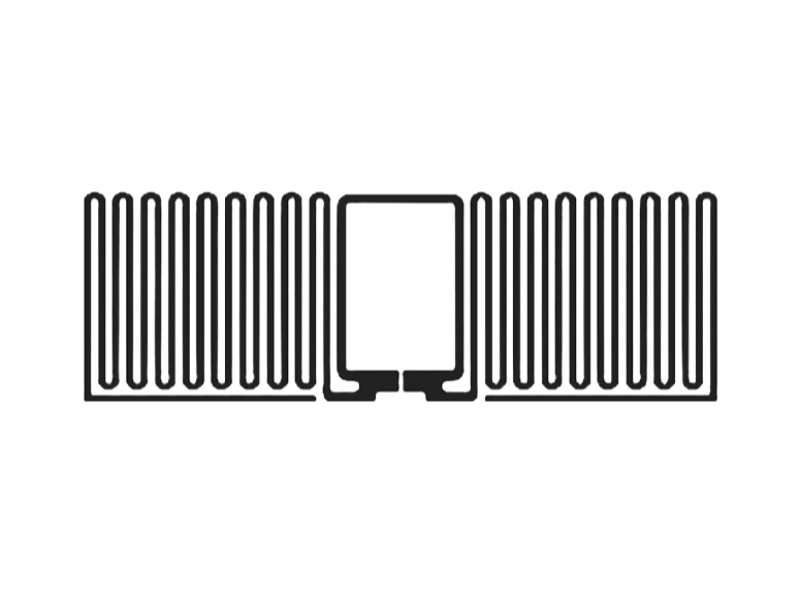 RFID етикети за търговска инвентаризация, показани с прозрачен самозалепващ гръб за UHF RFID приложения.