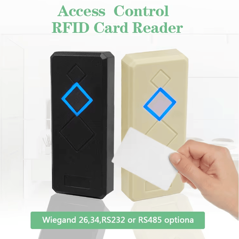 Продуктова снимка на 125KHz EM RFID четец за достъп с Wiegand изход с показ на сигурен контрол на достъпа в категория RFID четци за достъп.