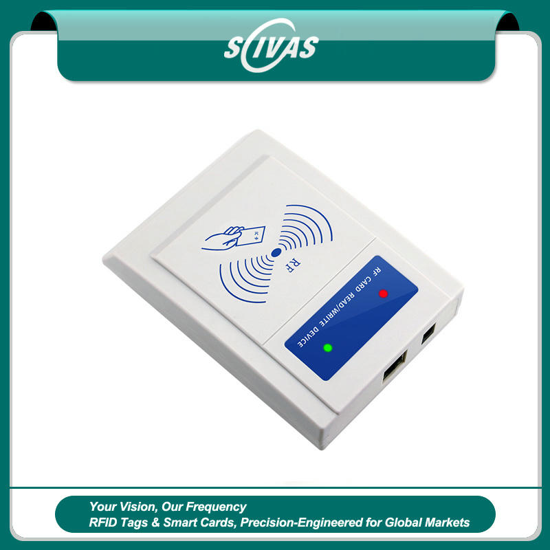 Белият мрежов RFID четец от серията ka-tcp-001 разполага с чист дизайн за модерни офисни системи за контрол на достъпа и управление на присъствието